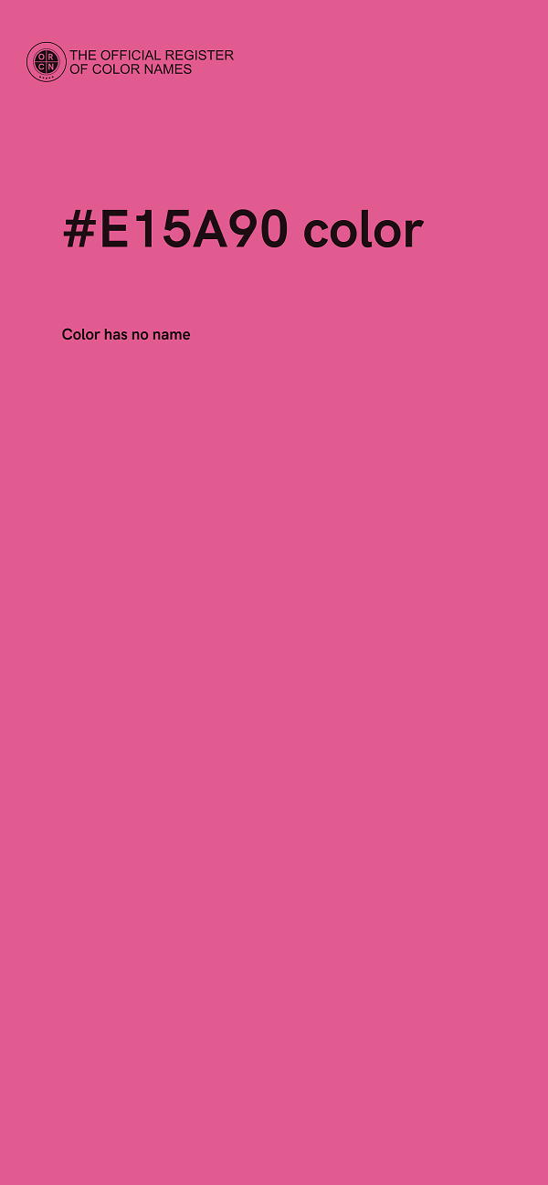 #E15A90 color image