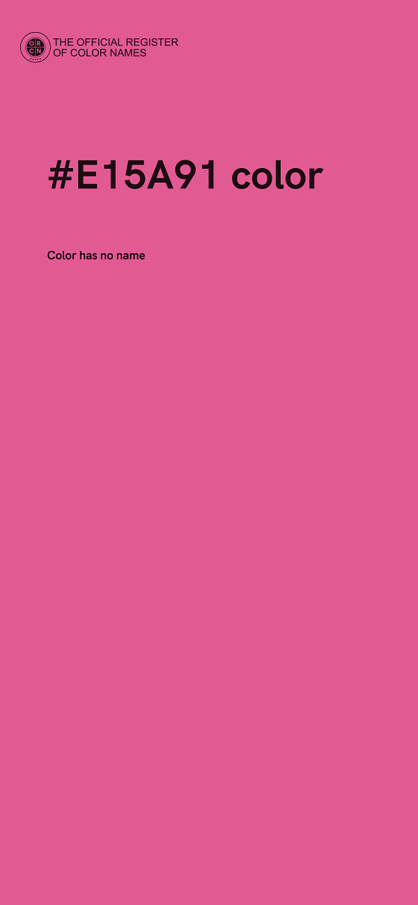#E15A91 color image