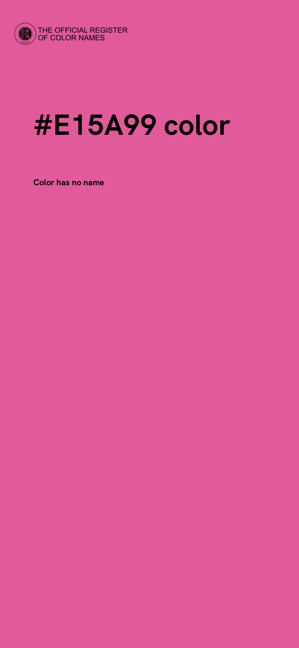 #E15A99 color image