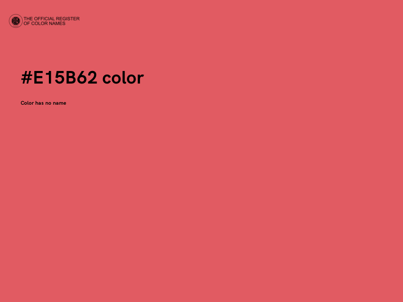 #E15B62 color image
