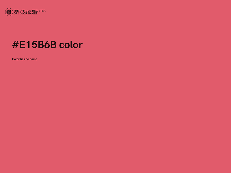 #E15B6B color image