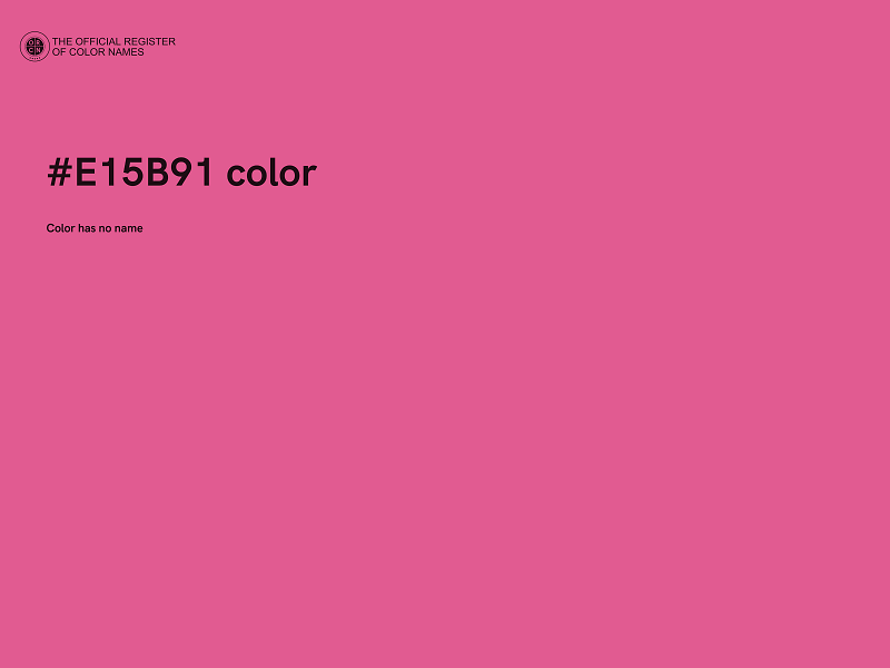 #E15B91 color image