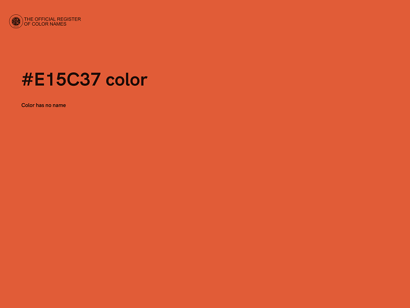 #E15C37 color image