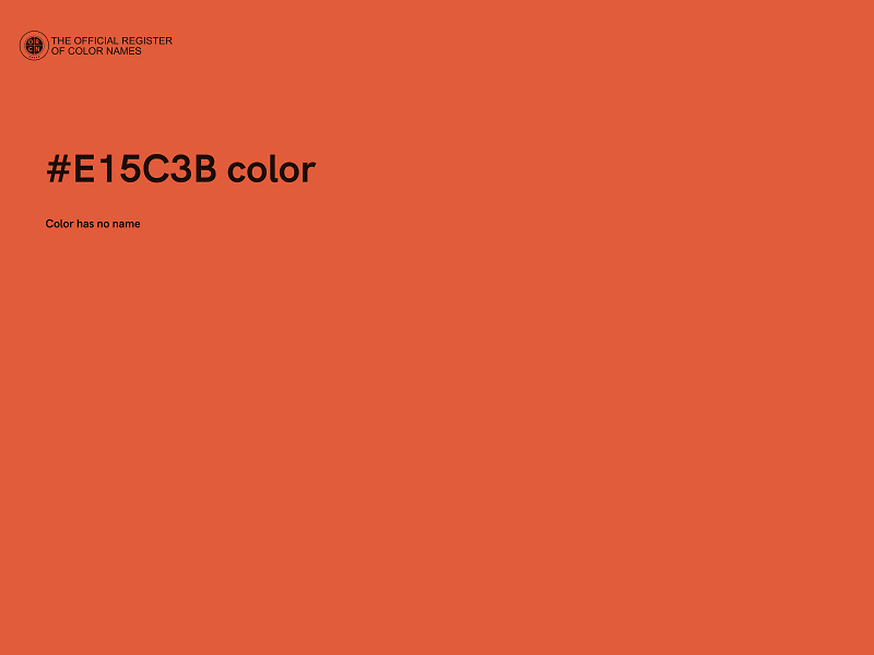 #E15C3B color image