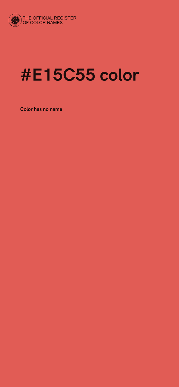 #E15C55 color image