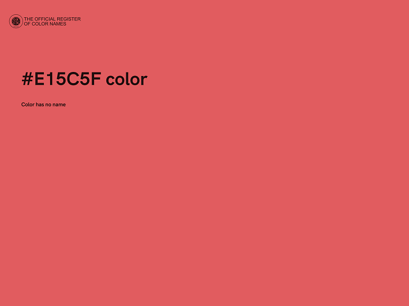 #E15C5F color image