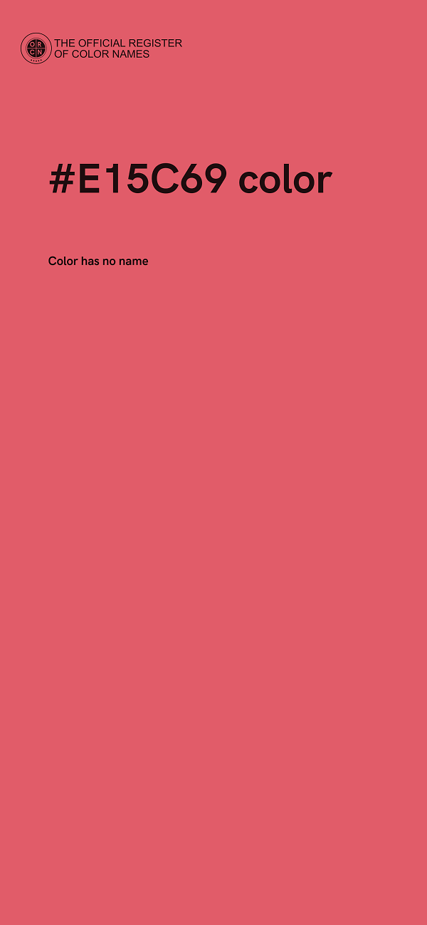 #E15C69 color image