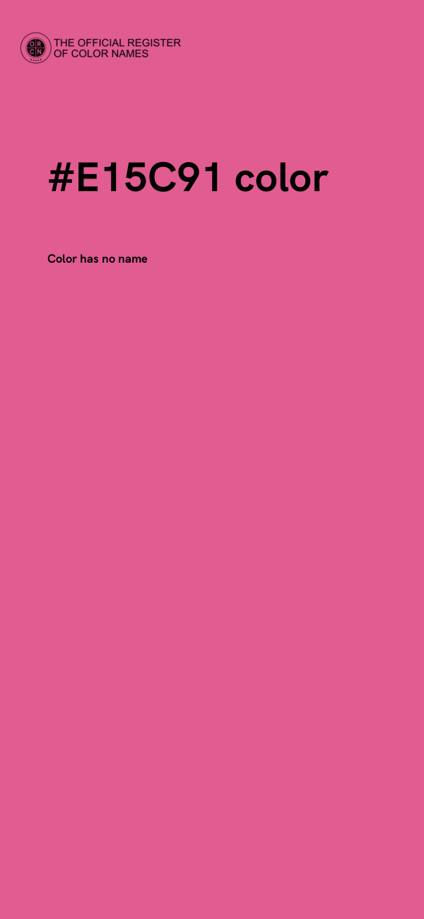 #E15C91 color image