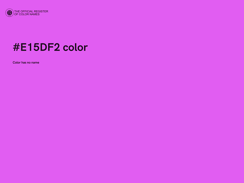 #E15DF2 color image