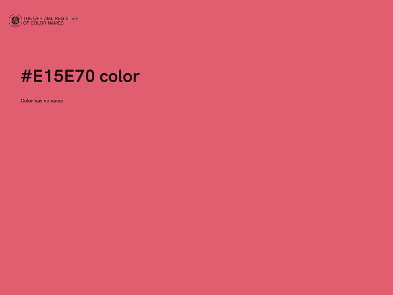 #E15E70 color image