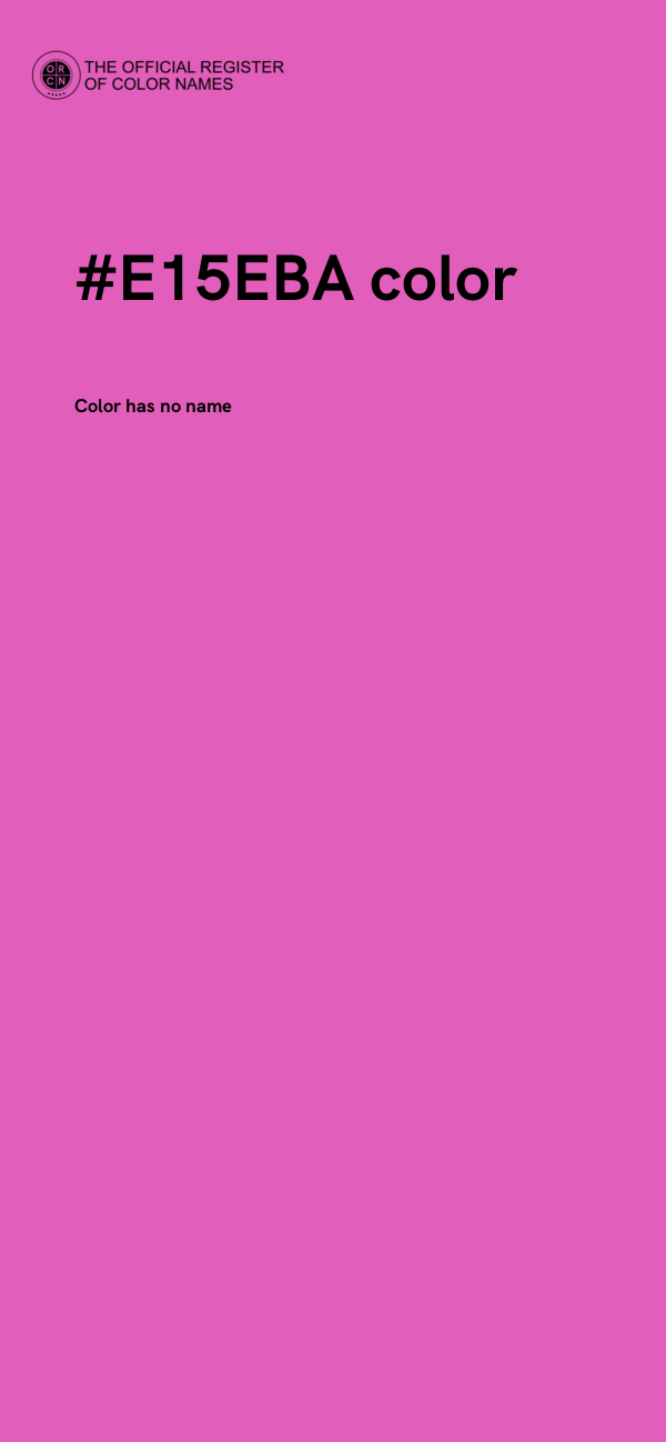 #E15EBA color image