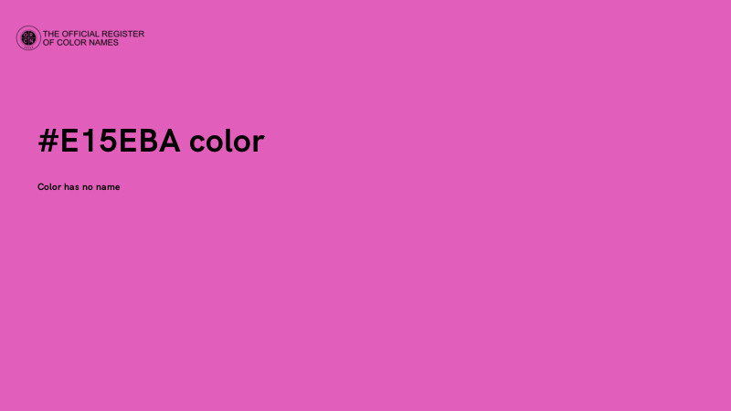 #E15EBA color image