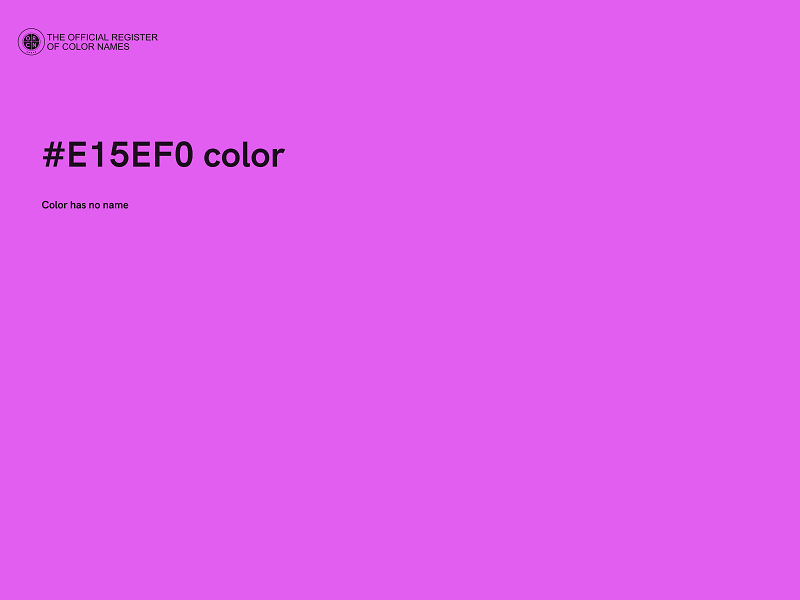 #E15EF0 color image