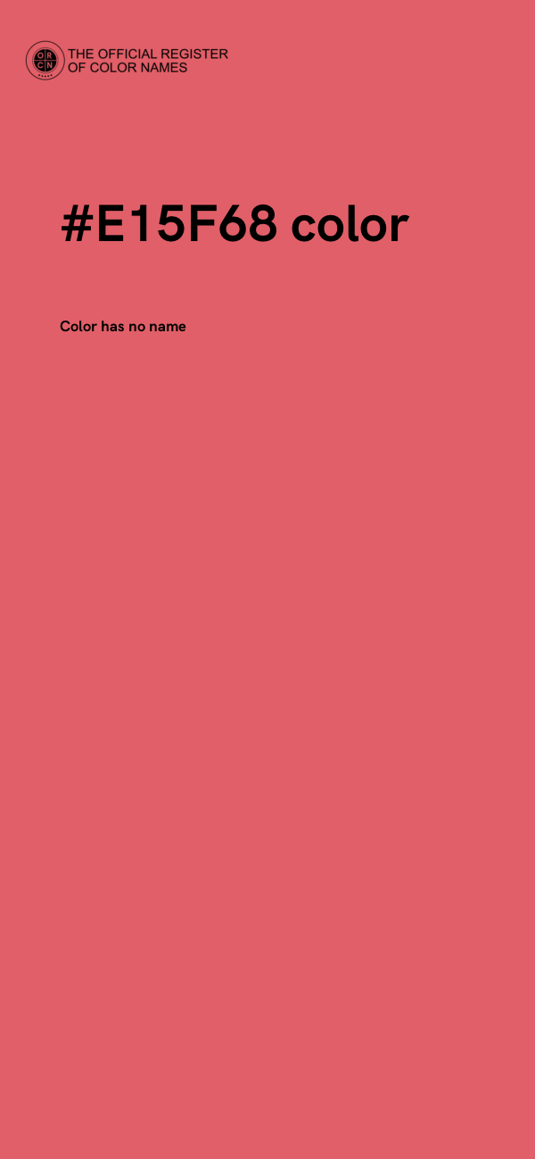 #E15F68 color image