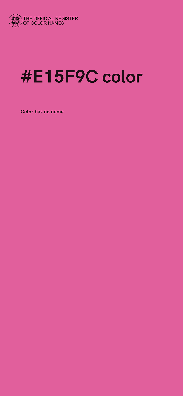 #E15F9C color image