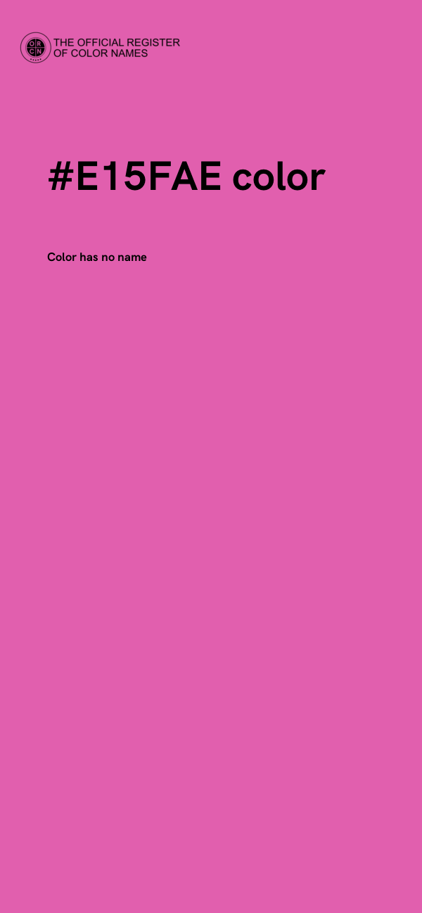 #E15FAE color image
