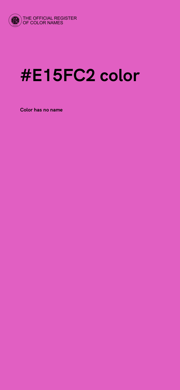 #E15FC2 color image