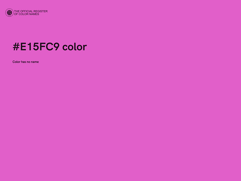 #E15FC9 color image