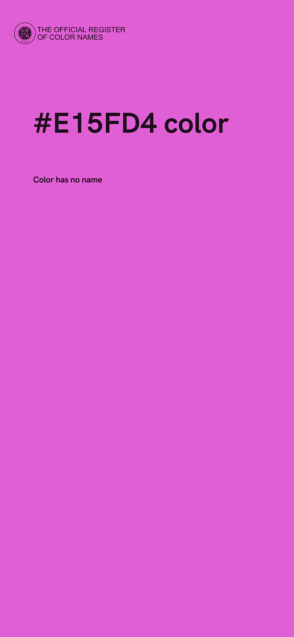 #E15FD4 color image