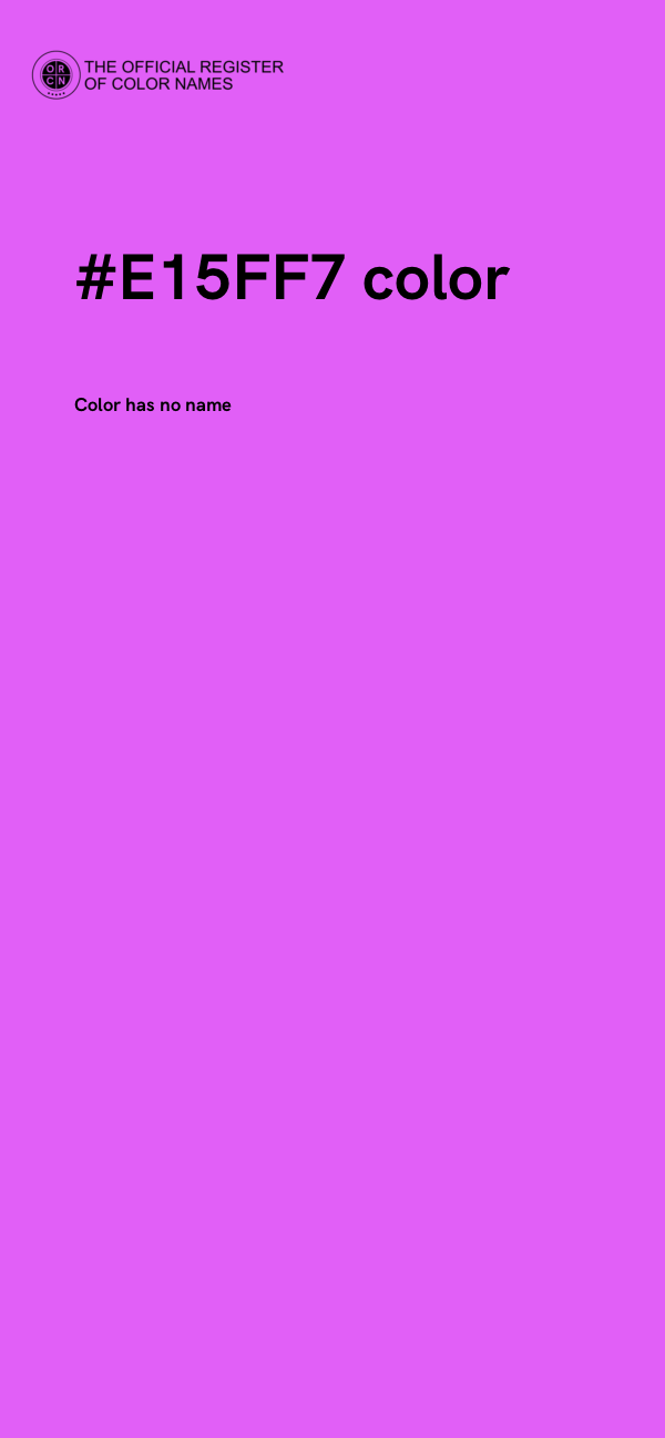 #E15FF7 color image
