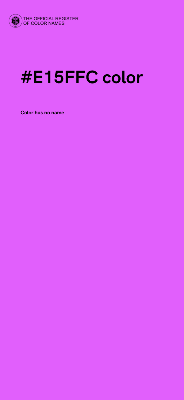 #E15FFC color image