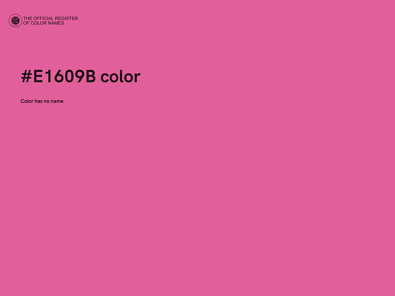 #E1609B color image