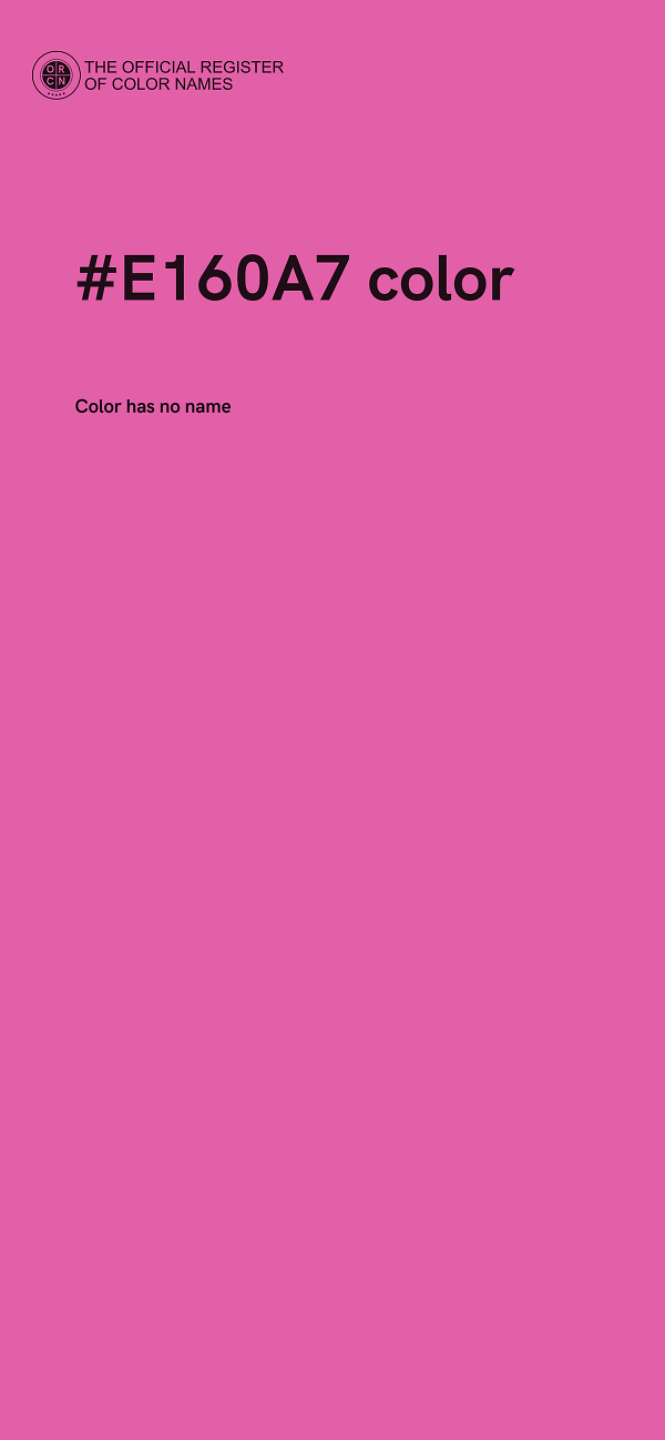 #E160A7 color image