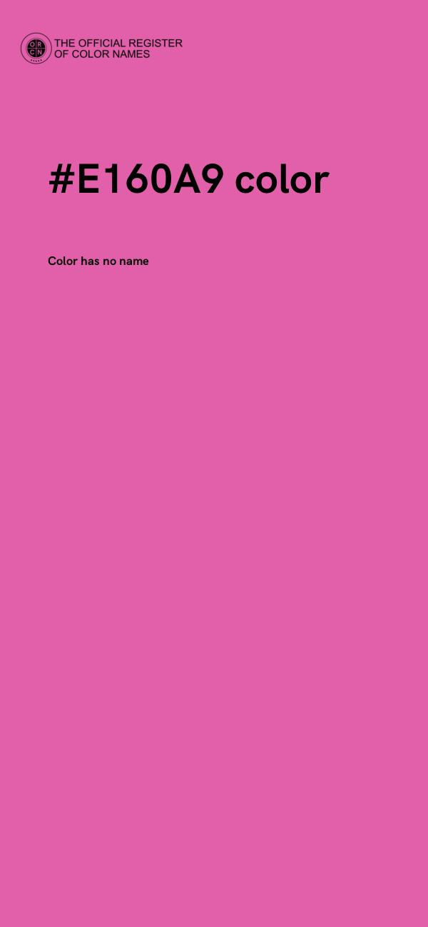 #E160A9 color image