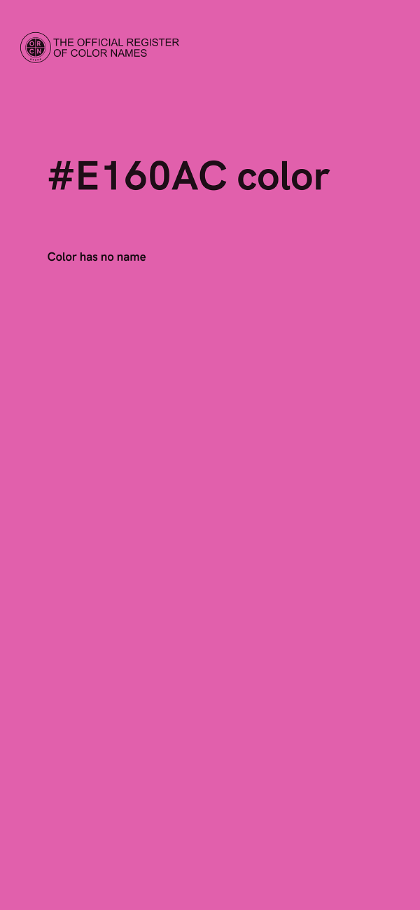 #E160AC color image