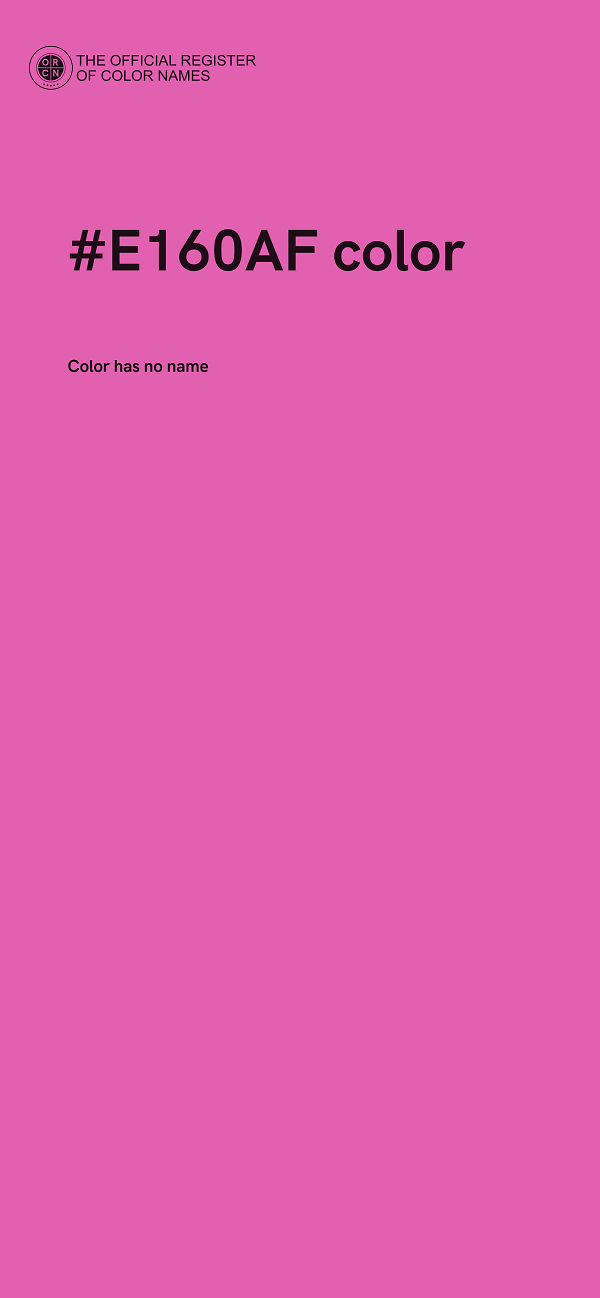 #E160AF color image