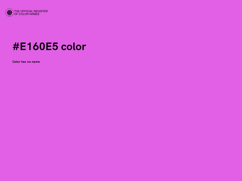#E160E5 color image