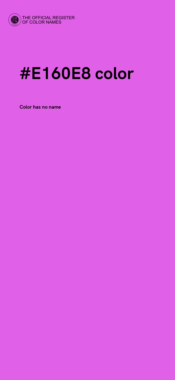 #E160E8 color image