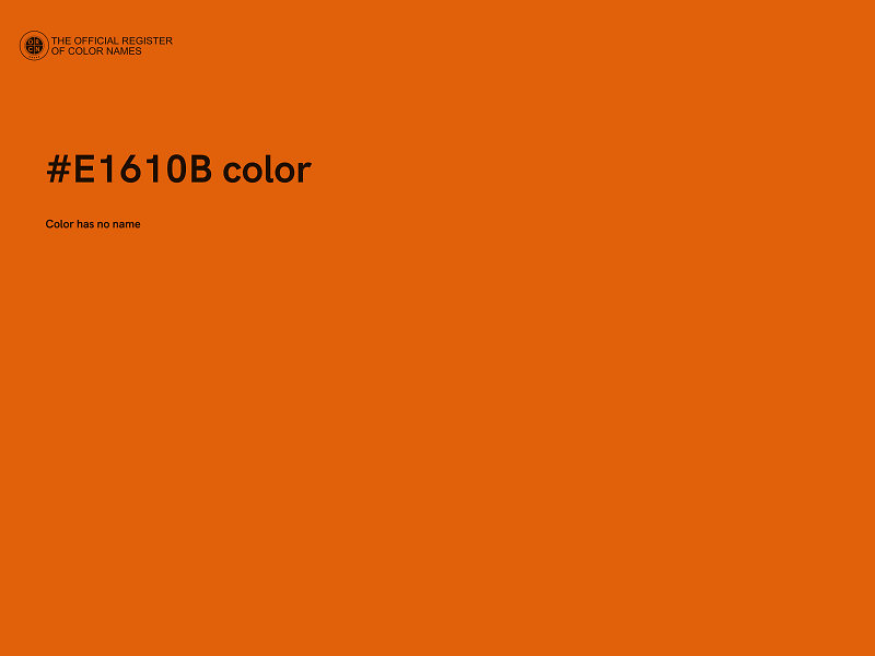 #E1610B color image