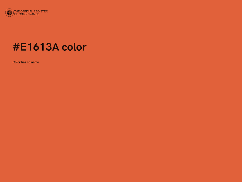 #E1613A color image