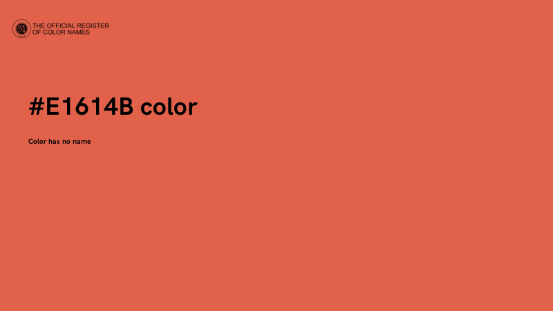 #E1614B color image
