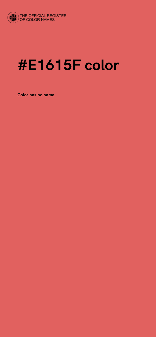 #E1615F color image