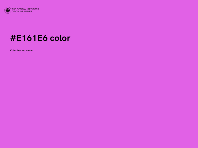 #E161E6 color image