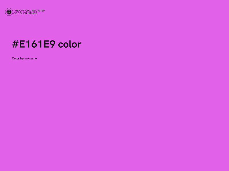 #E161E9 color image