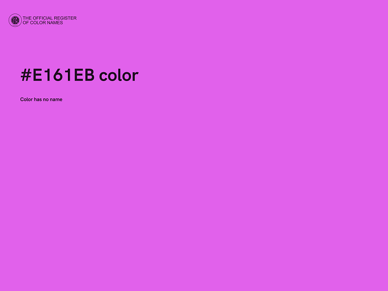 #E161EB color image