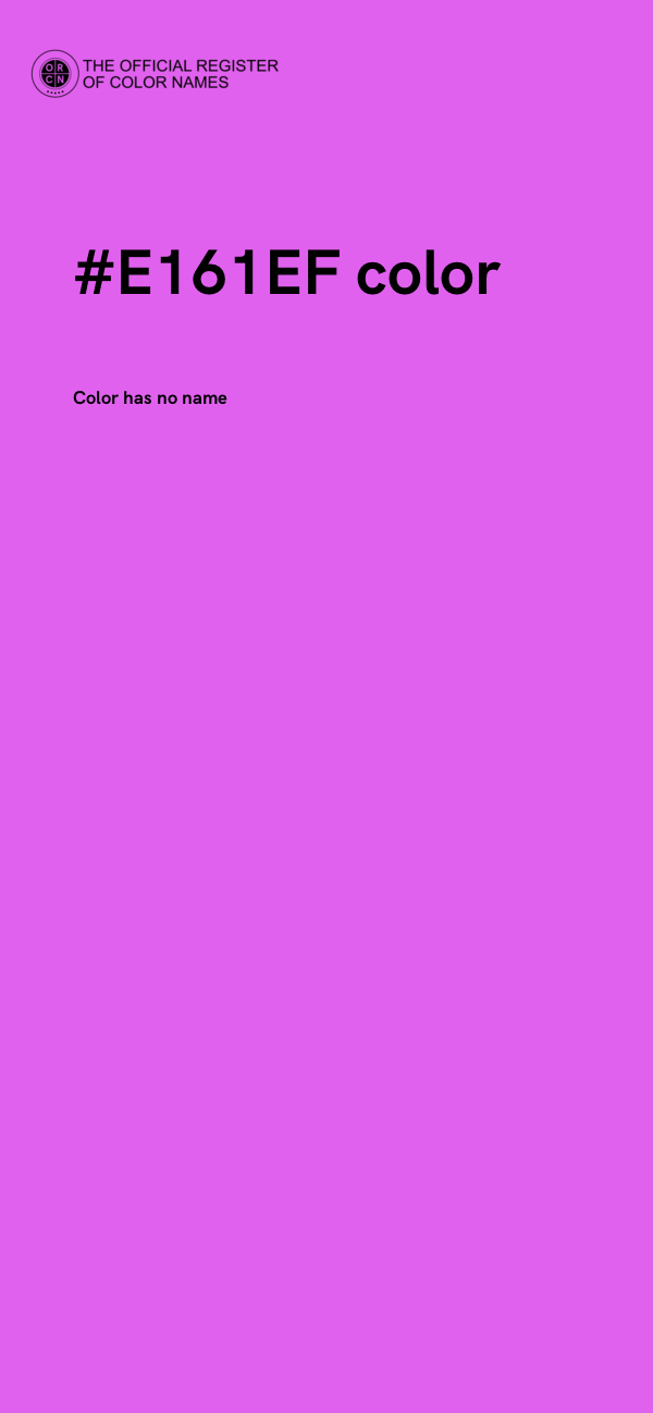#E161EF color image