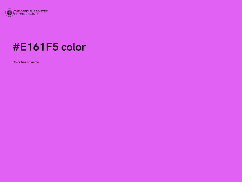 #E161F5 color image