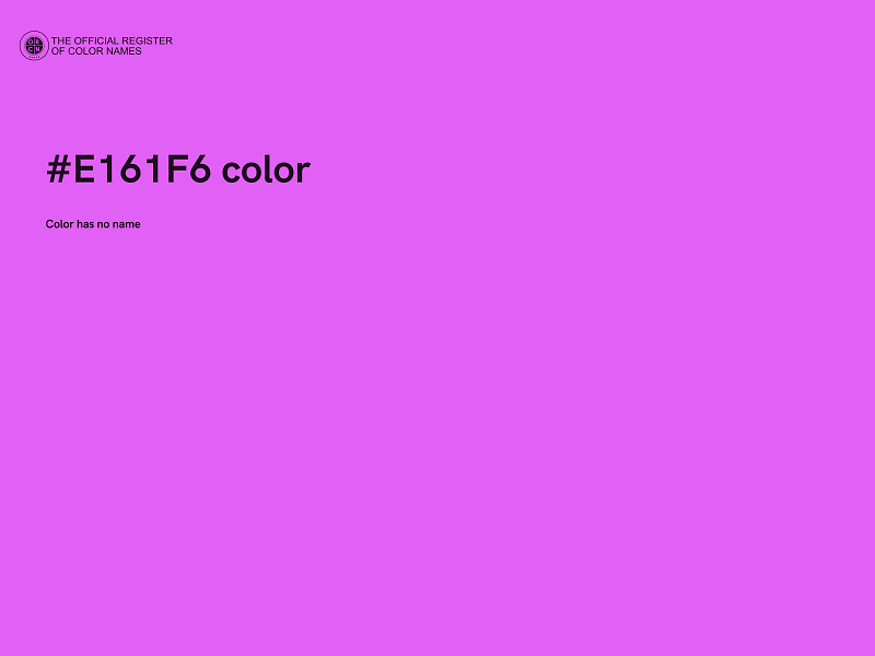 #E161F6 color image