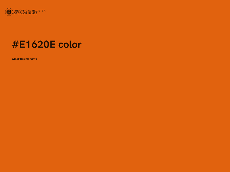 #E1620E color image