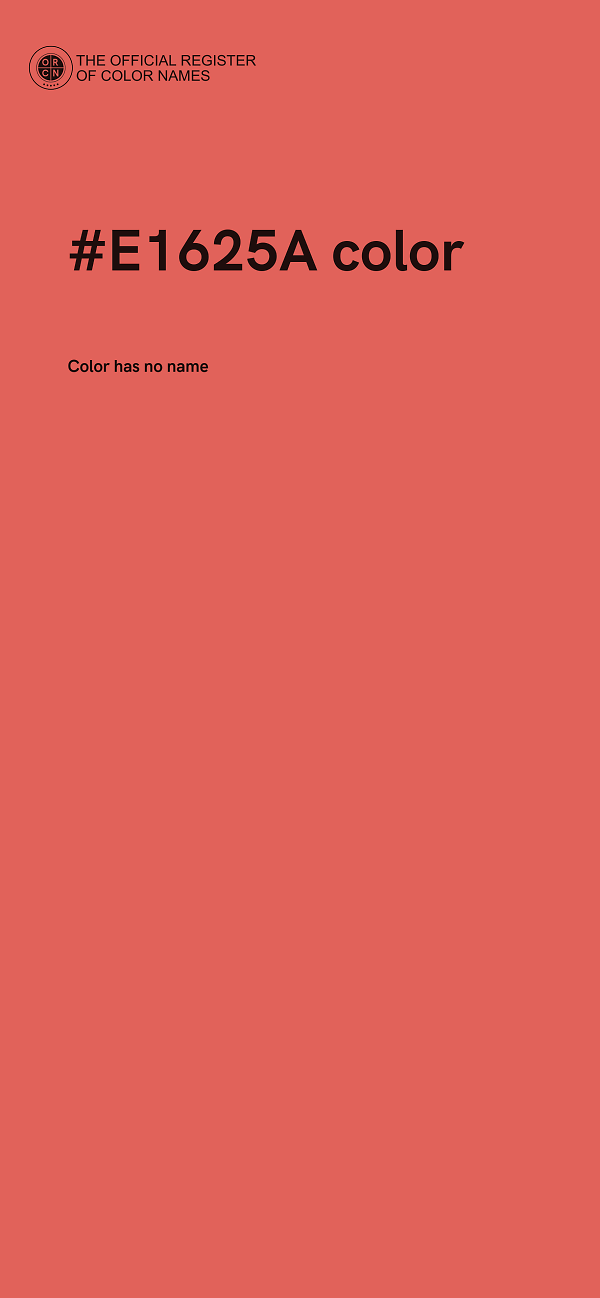 #E1625A color image