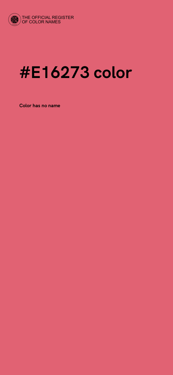 #E16273 color image