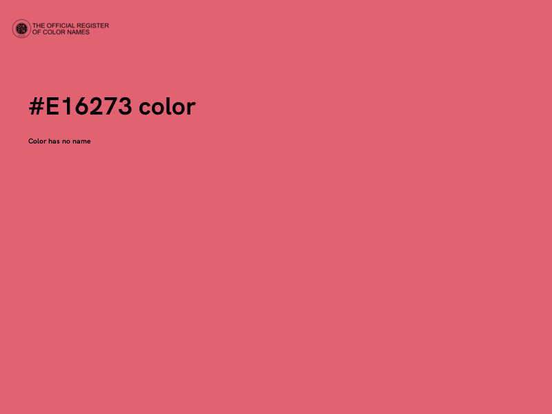 #E16273 color image