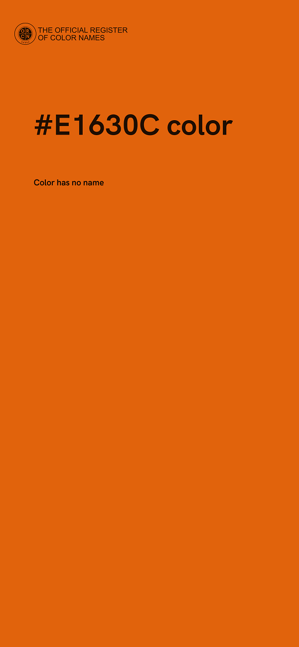 #E1630C color image