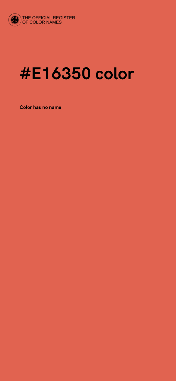 #E16350 color image