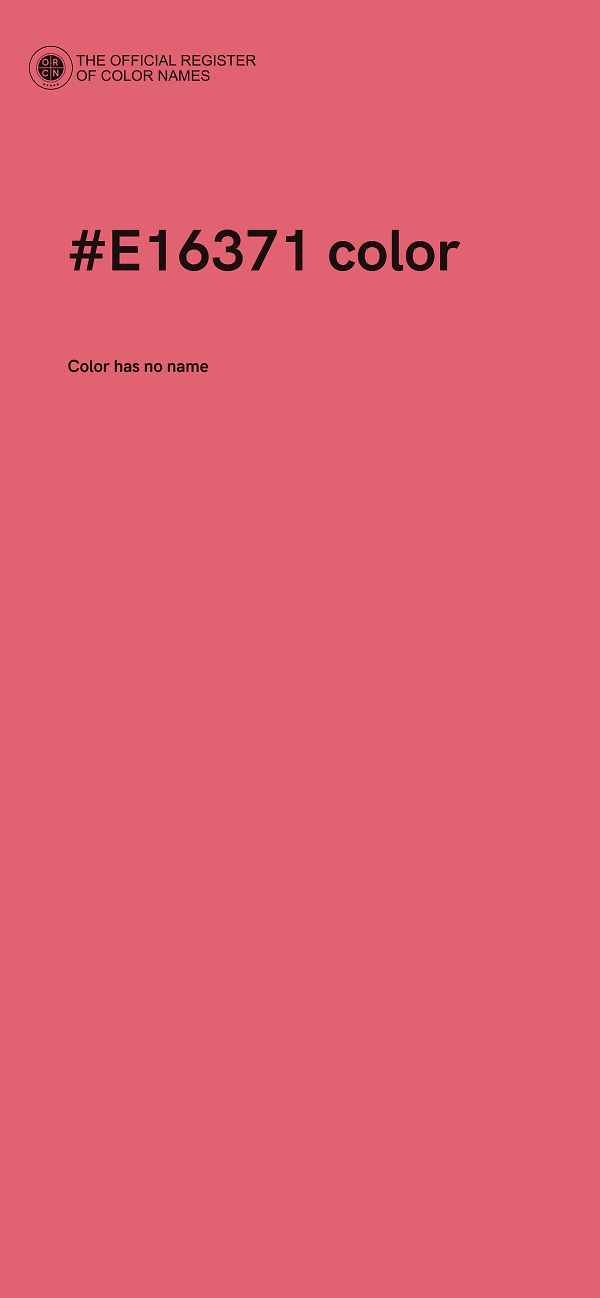 #E16371 color image
