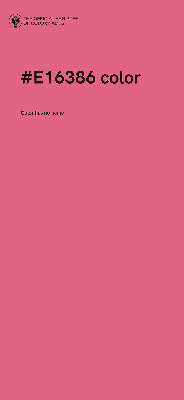 #E16386 color image